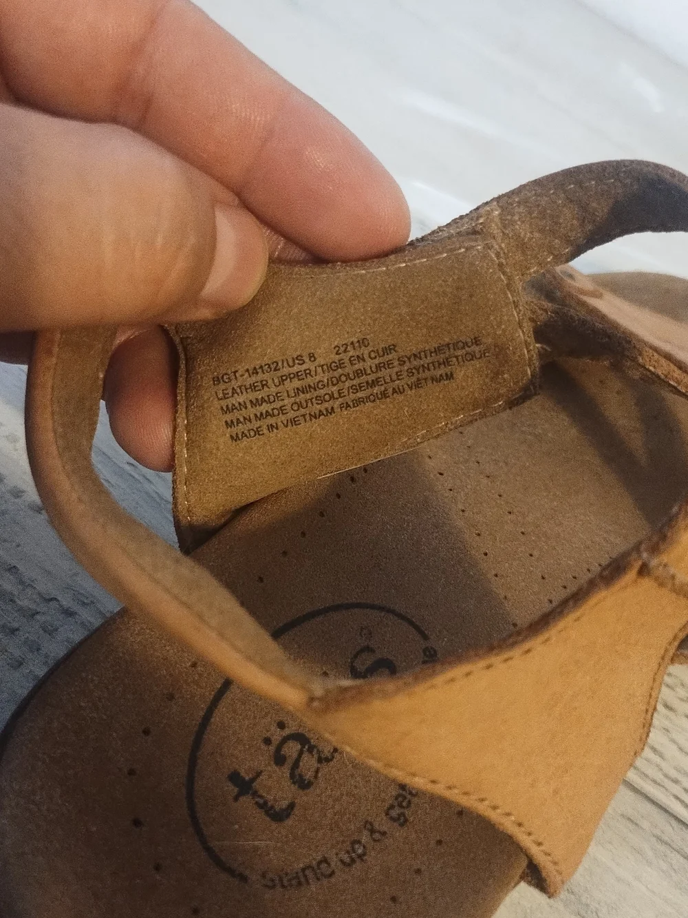 Taos stand up get comfortable Leather Sandal women's usaSz 8 /6 UK size